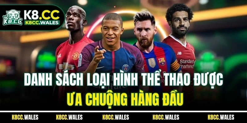 Danh sách loại hình thể thao được ưa chuộng hàng đầu